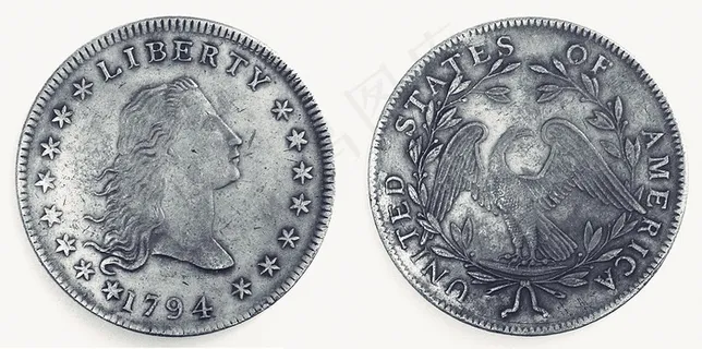 美元，美国人，美国，第一，1794年
