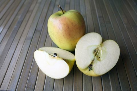 苹果，水果，苹果，水果，食品，食品，切，一半