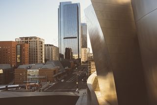 城市，现代，建筑，城市，外立面，建筑物