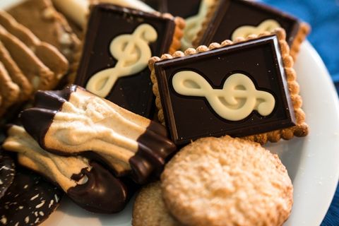 饼干，饼干，谱号，糕点，烤，甜