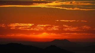 日落，夏天，布基亚斯，地平线，Sol