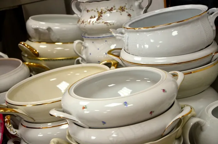 金饰餐具,盖碗,盖碗,旧 金饰餐具,盖碗,盖碗,旧