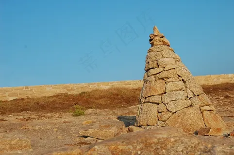 布列塔尼，石头，塔