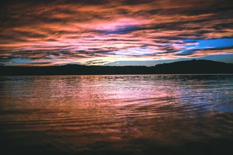 日落,地平线,反射,水,大海,海洋,日出 日落,地平线,反射,水,大海,海洋,日出