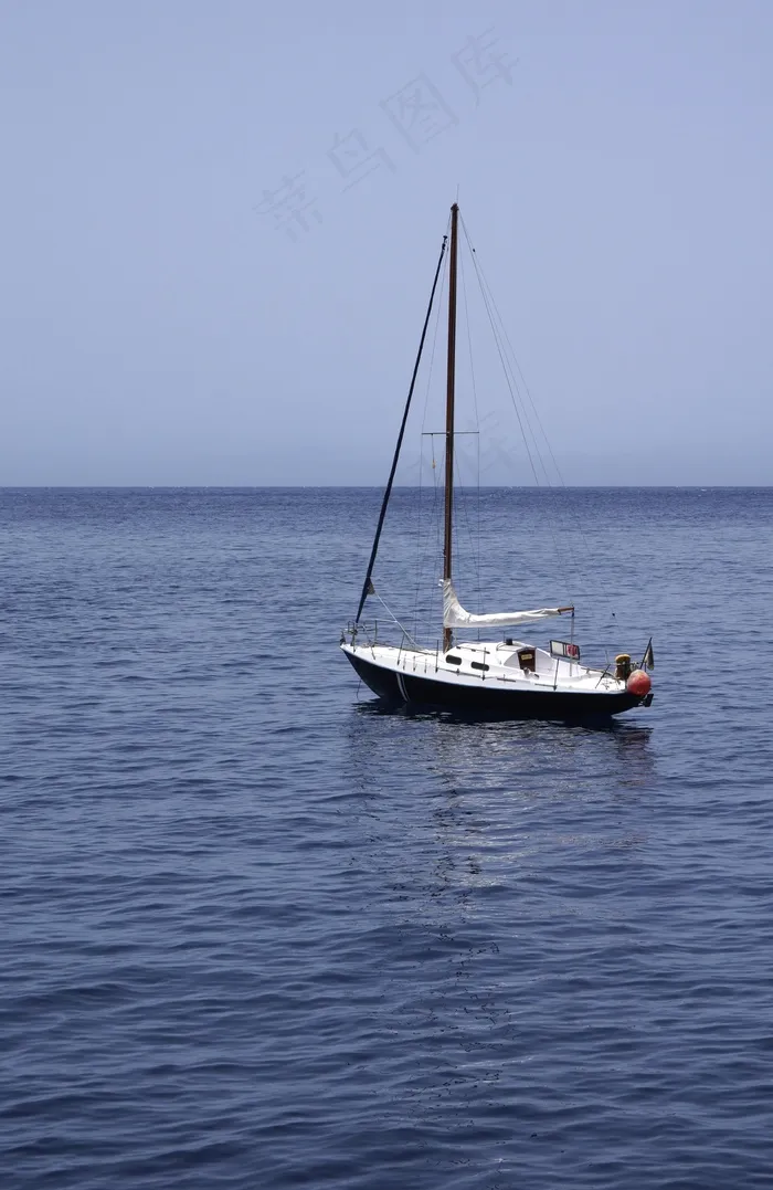 帆船，渔船，船，水，帆柱