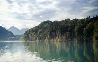 湖，水，反射，户外，宁静，山