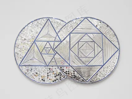 博物馆，现代，镜像，查看，镜子，图形化