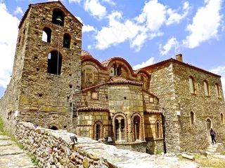 寺，米斯特拉斯，具有里程碑意义，罗马，希腊，建筑