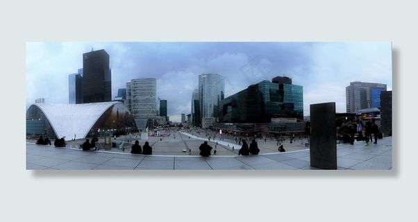 法国，巴黎，拉德芳斯，玻璃，摩天大楼