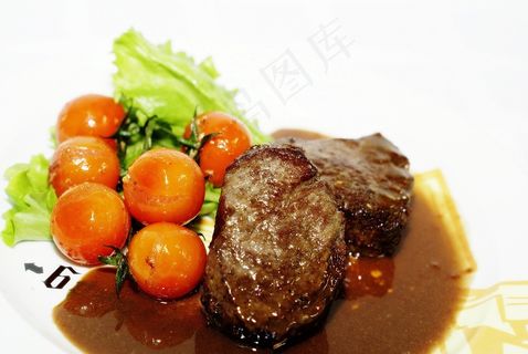 肉，牛排，油炸，炒肉，油炸，夏天，食品