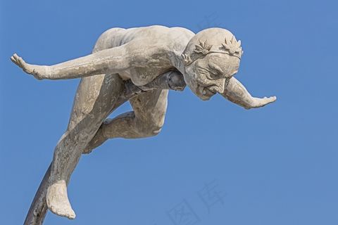 天使，魔鬼，亲爱的，对偶，平等，邪恶，天空，蓝色