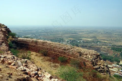 城墙,Nargund堡,卡纳塔克邦,印度,具有里程碑意义 城墙,Nargund堡,卡纳塔克邦,印度,具有里程碑意义
