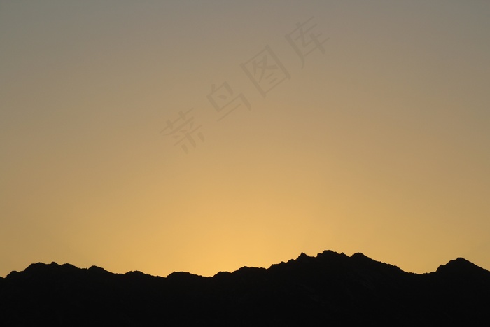岭，剪影，山，自然，岩，日落