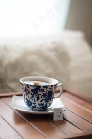 茶，袋，杯，板，木材，表