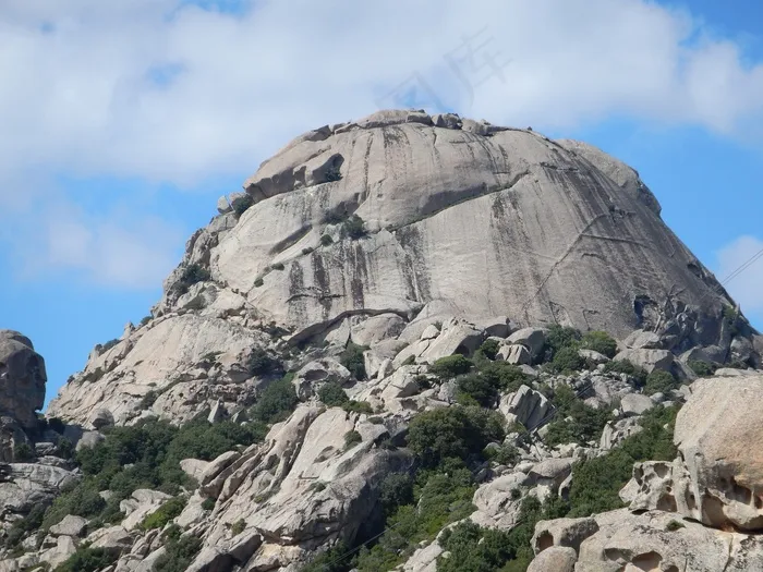 乌鲁鲁Sardo，撒丁岛，岩石，山，花岗岩