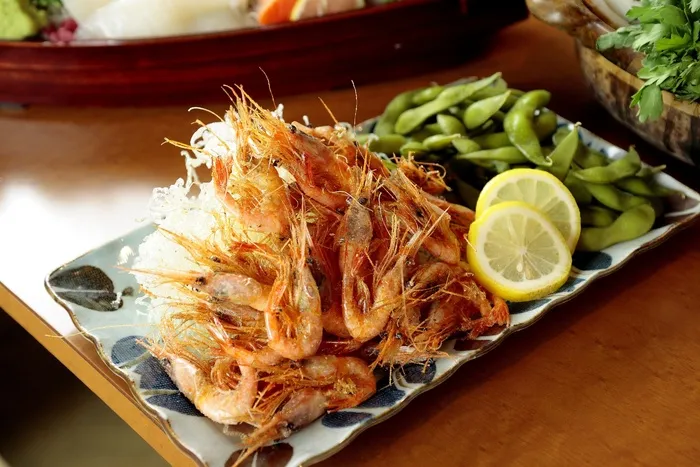 美食，虾，毛豆