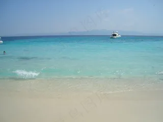 水晶，海，海滩，夏天，Antipaxoi，希腊