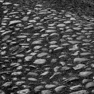 碎石，离开，道路，老，污迹，长廊