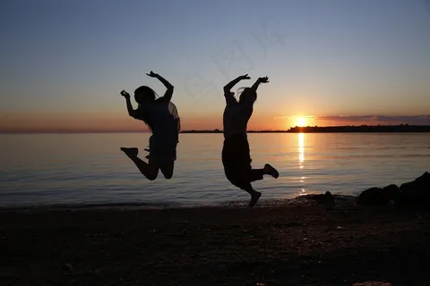 青年，剪影，肖像，毕业