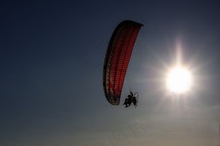 天空，太阳，飞行，滑翔机