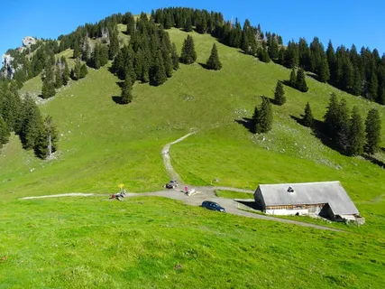 阿尔姆，高山小屋，贝尔加普，高山马鞍，小山