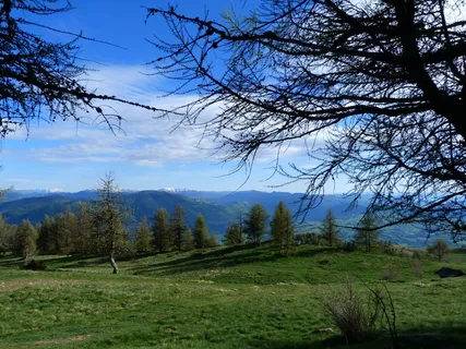 景观，自然，山，春天，阿尔卑斯山，徒步旅行