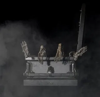 棺材，骨骼，脚，六，幽默