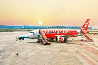 飞机，旅行，运输，亚航，阳光