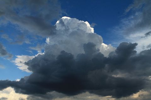 云，蓝天，自然，灯光