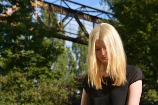 年轻，美丽，害羞，构成，梦想