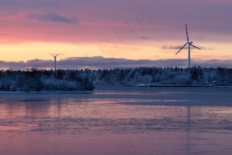 芬兰，风车，能源，景观，景区，天空