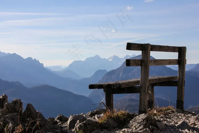 山，银行，心情，山，休息的地方，休息