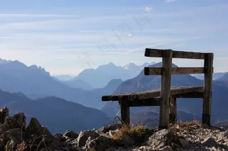 山，银行，心情，山，休息的地方，休息