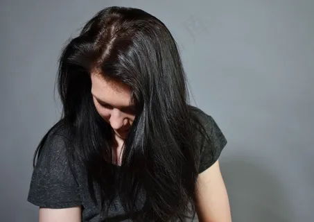 悲伤，肖像，女孩