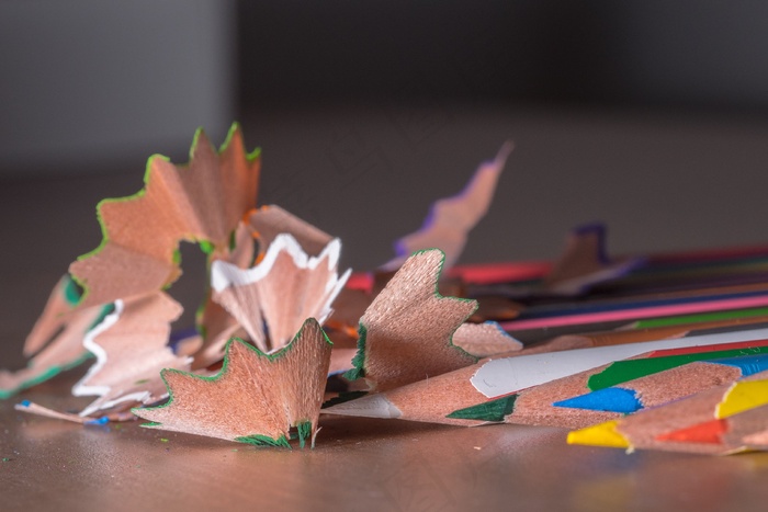 尖头，刨花，Holzspähne，Spitzer，彩色铅笔