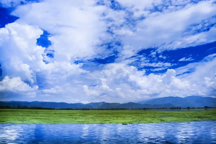 风景，蓝天，白云，天空，大理