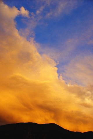 天空，向前，云，日落，傍晚的天空，天气心情