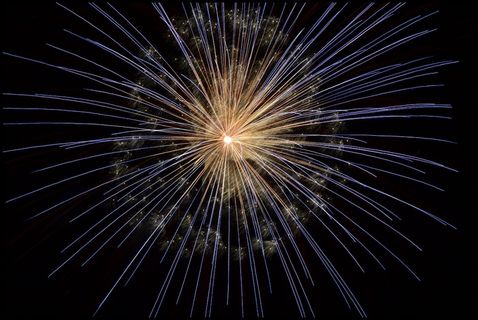 烟花，除夕，明亮，轻，烟花