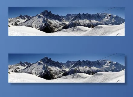 全景，全景，阿尔卑斯山，滑雪，山脉