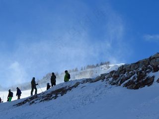 人的，个人的，Silhoutten，雪乱舞，雪，冬天