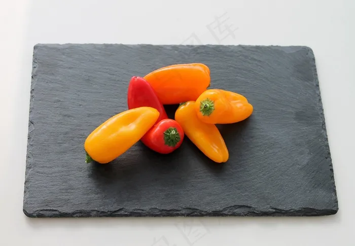 胡椒，小吃，橙色，黄色，红色，食品，红辣椒