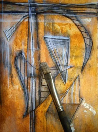 抽象，设计，拼贴画，艺术，画笔，Art Informel