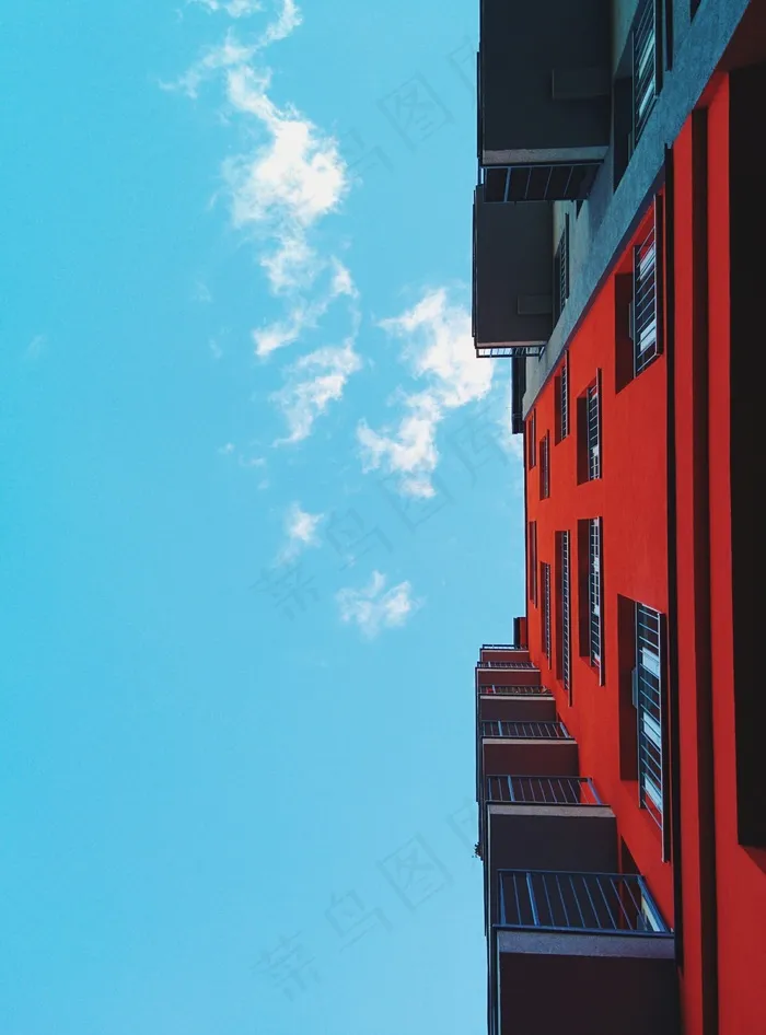 建筑，架构，红色，天空，查找