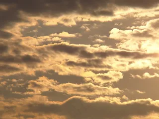 天空，日出，太阳，云，金色，光线