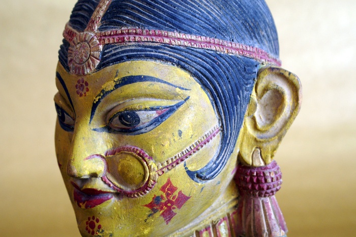 印度，印度，女性，脸，亚洲，印度教，传统