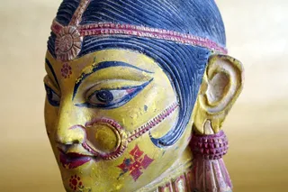 印度，印度，女性，脸，亚洲，印度教，传统