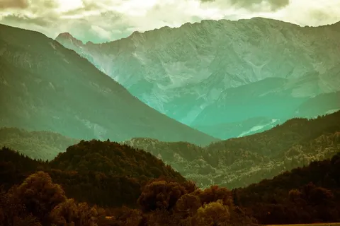 山脉,高山,韦特斯坦山 山脉,高山,韦特斯坦山