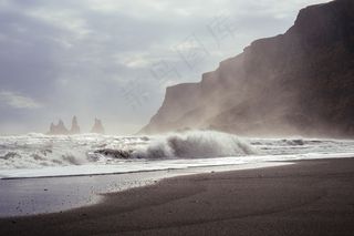冲浪，波浪，海岸，海洋，海滩，大海，有风，粗糙