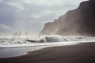 冲浪，波浪，海岸，海洋，海滩，大海，有风，粗糙