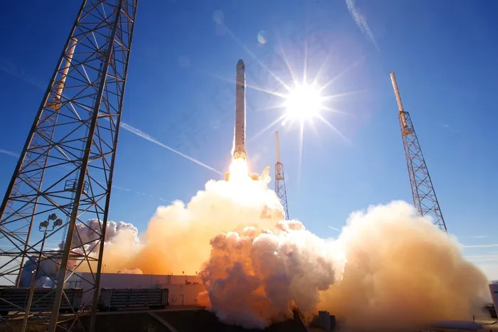 火箭发射，Spacex，升空，发射，火焰